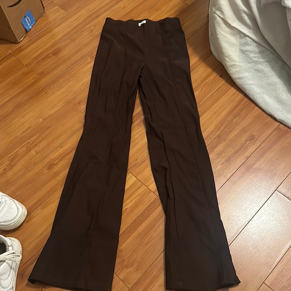 Flare brown pants